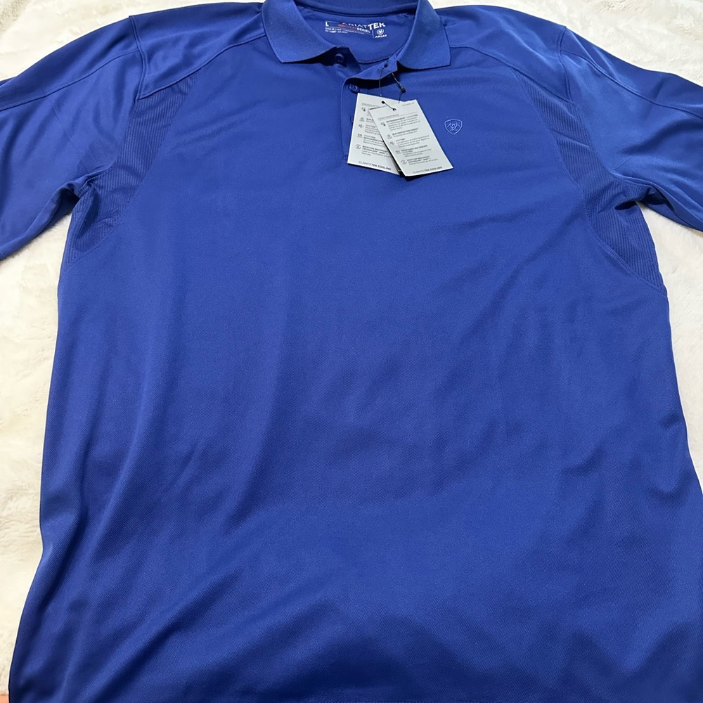AriatTek Blue Polo